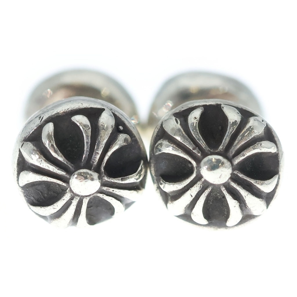 CHROME HEARTS(クロムハーツ) CUFFS BARBELL カフスバーベル クロスボール シルバー