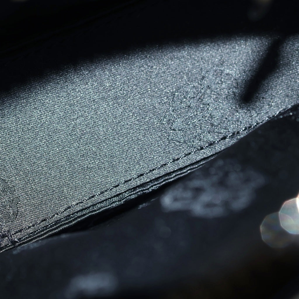 CHROME HEARTS(クロムハーツ) THE NIGHT Leather Hand Bag ザ・ナイト レザーミニハンドバッグ ブラック レディース