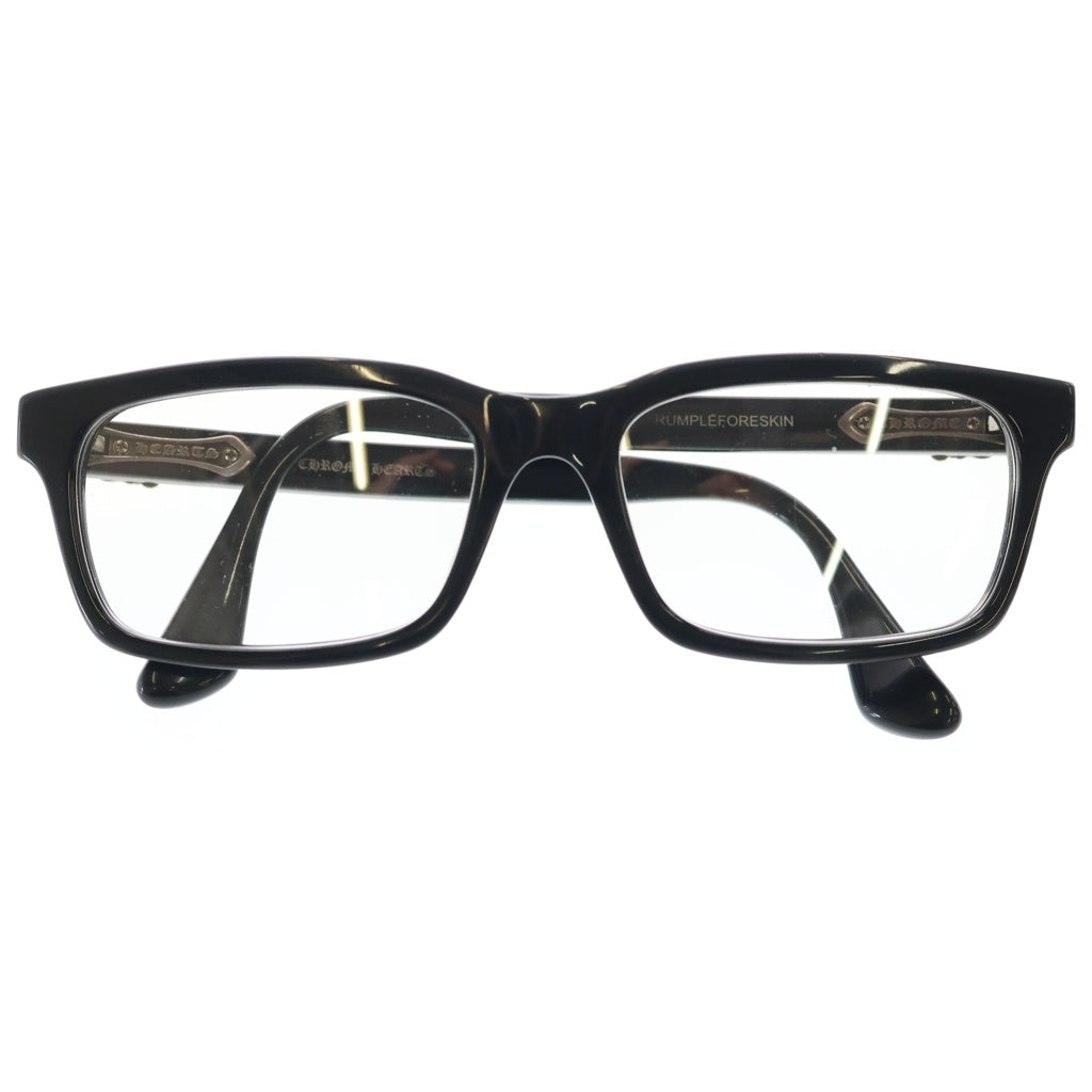 CHROME HEARTS(クロムハーツ) RUMPLEFORESKIN-A ダガー装飾 アイウェア 眼鏡 ブラック