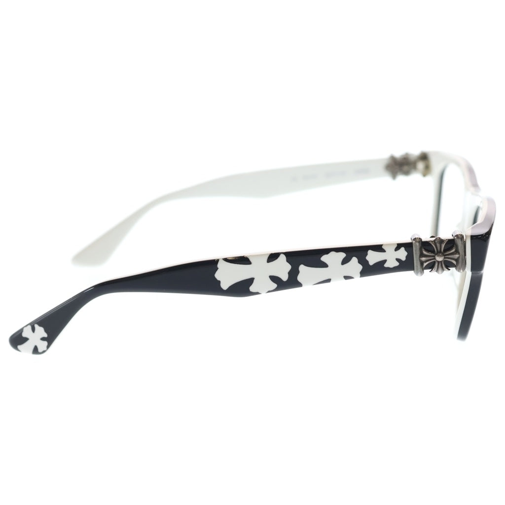 CHROME HEARTS(クロムハーツ) サイドCHプラスモチーフサングラス 9ロ17-143 ブラック ホワイト