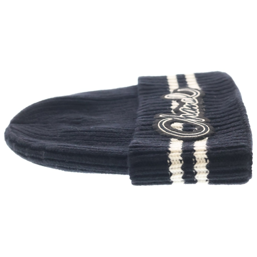 CHANEL(シャネル) 24B AW ロゴワッペンカシミヤビーニー ニットキャップ AAA410 B17819 ブラック