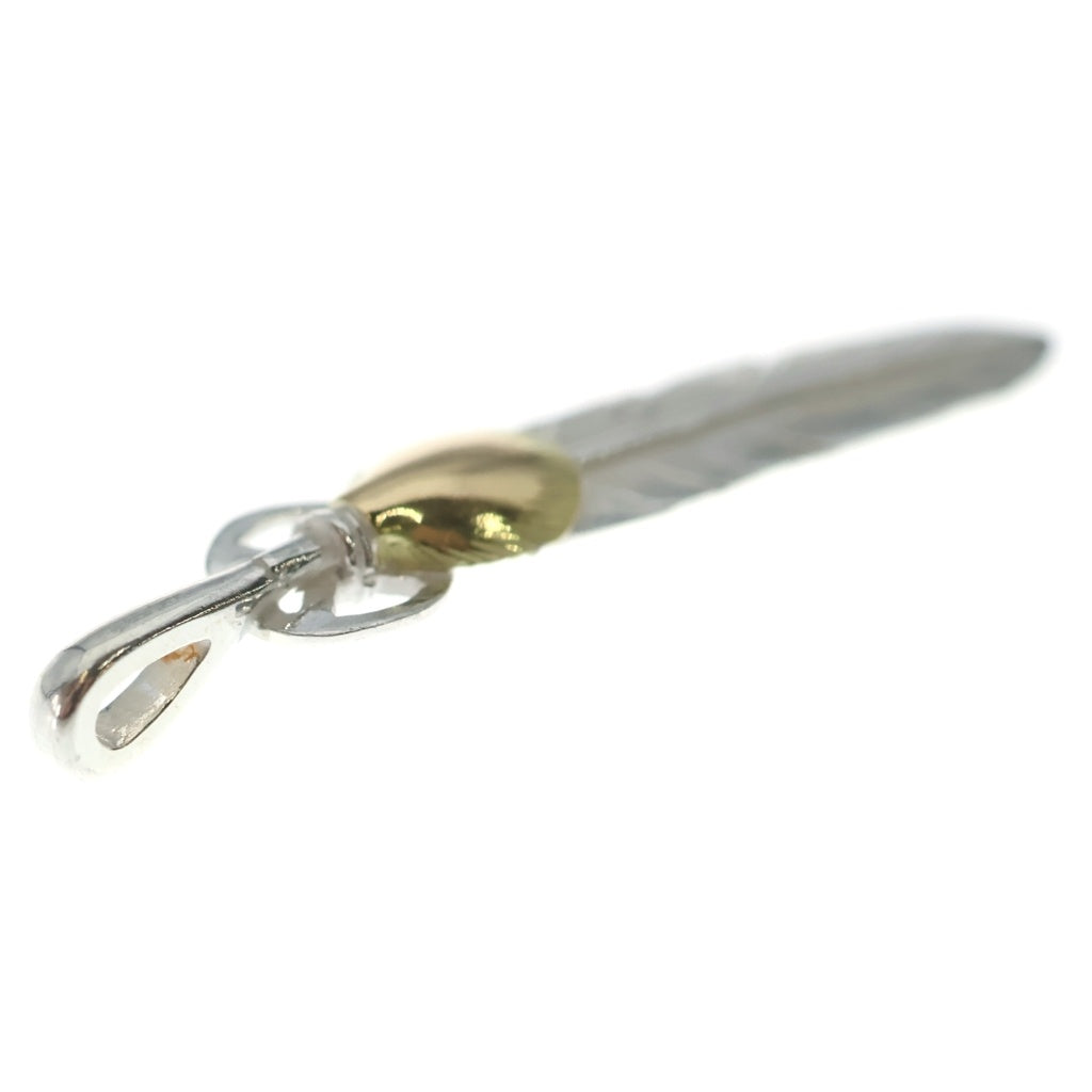 goro's(ゴローズ) 【新品】ハートホイールフェザー中 ペンダントトップ シルバー/ゴールド BGA049