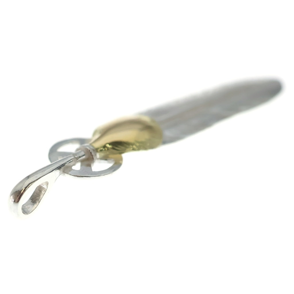 goro's(ゴローズ) 【新品】ハートホイールフェザー大 ペンダントトップ シルバー/ゴールド BGA049
