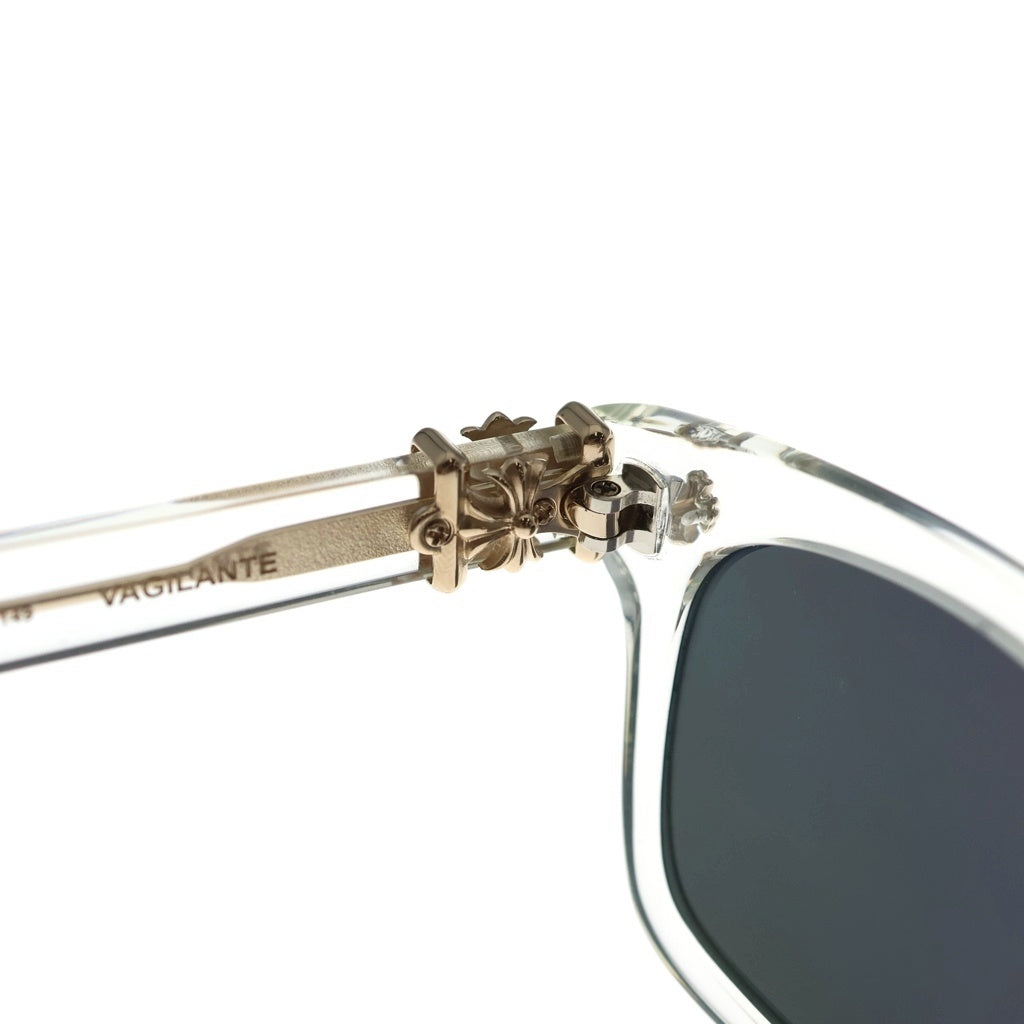 CHROME HEARTS(クロムハーツ) VAGILANTE ウェリントン サングラス アイウェア クリア/ゴールド