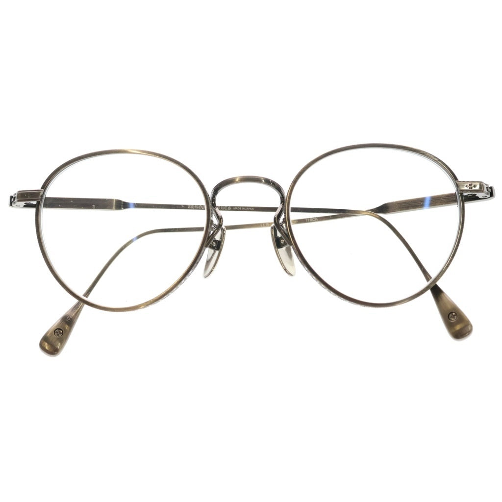 CHROME HEARTS(クロムハーツ) THICK ボストンサングラス 眼鏡 メガネ アイウェア ブラック/シルバー