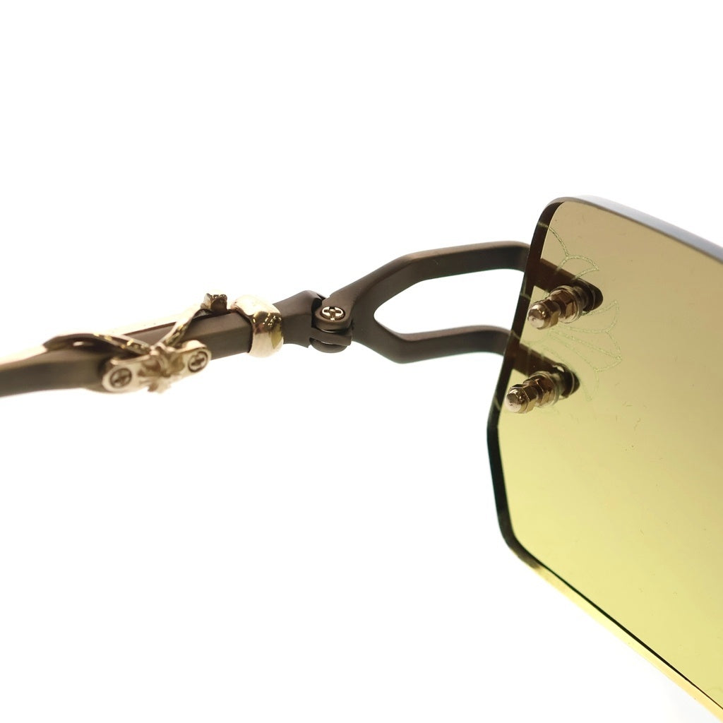 CHROME HEARTS(クロムハーツ) LORDIE リムレス サングラス アイウェア イエロー/ゴールド