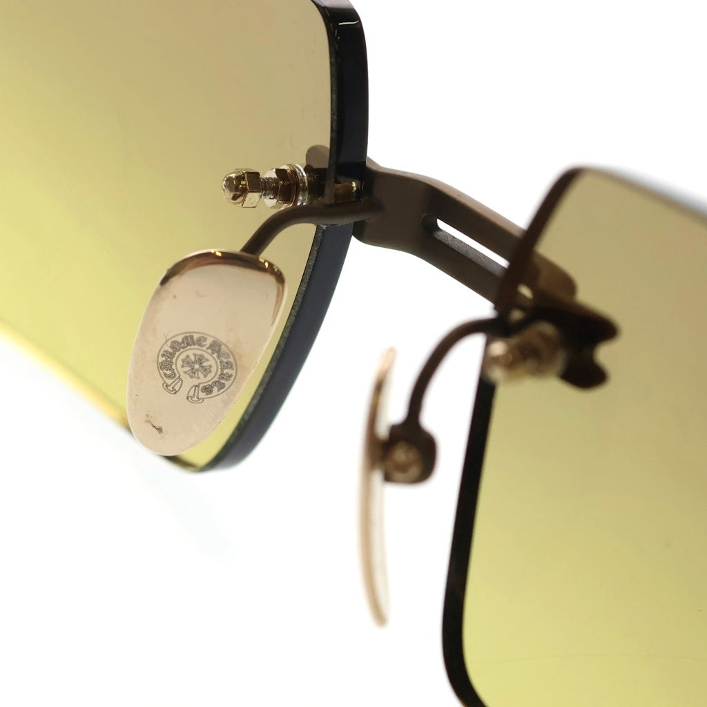 CHROME HEARTS(クロムハーツ) LORDIE リムレス サングラス アイウェア イエロー/ゴールド