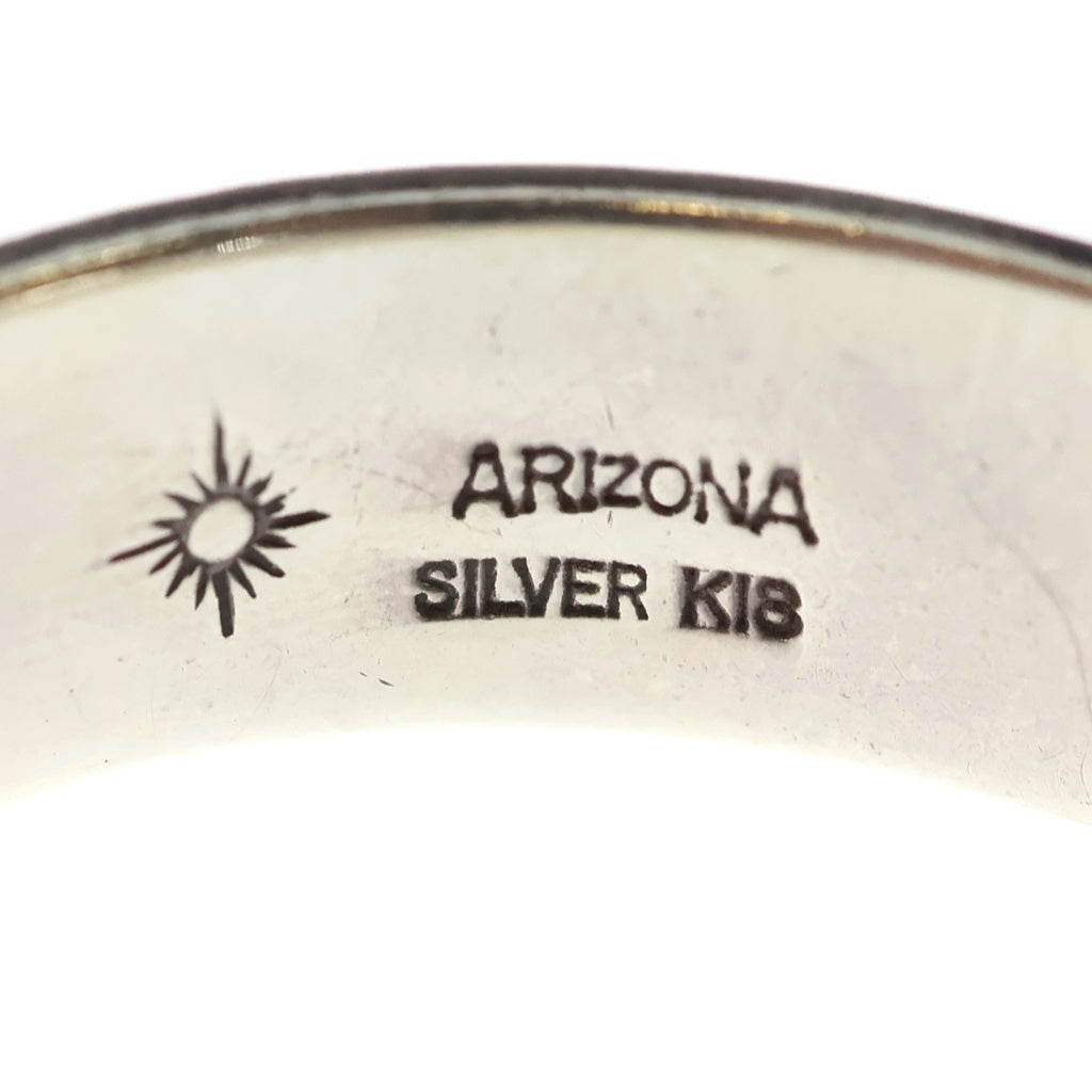 ARIZONA FREEDOM(アリゾナフリーダム) 12mm K18太陽神 唐草ブレス B-18b シルバー/ゴールド
