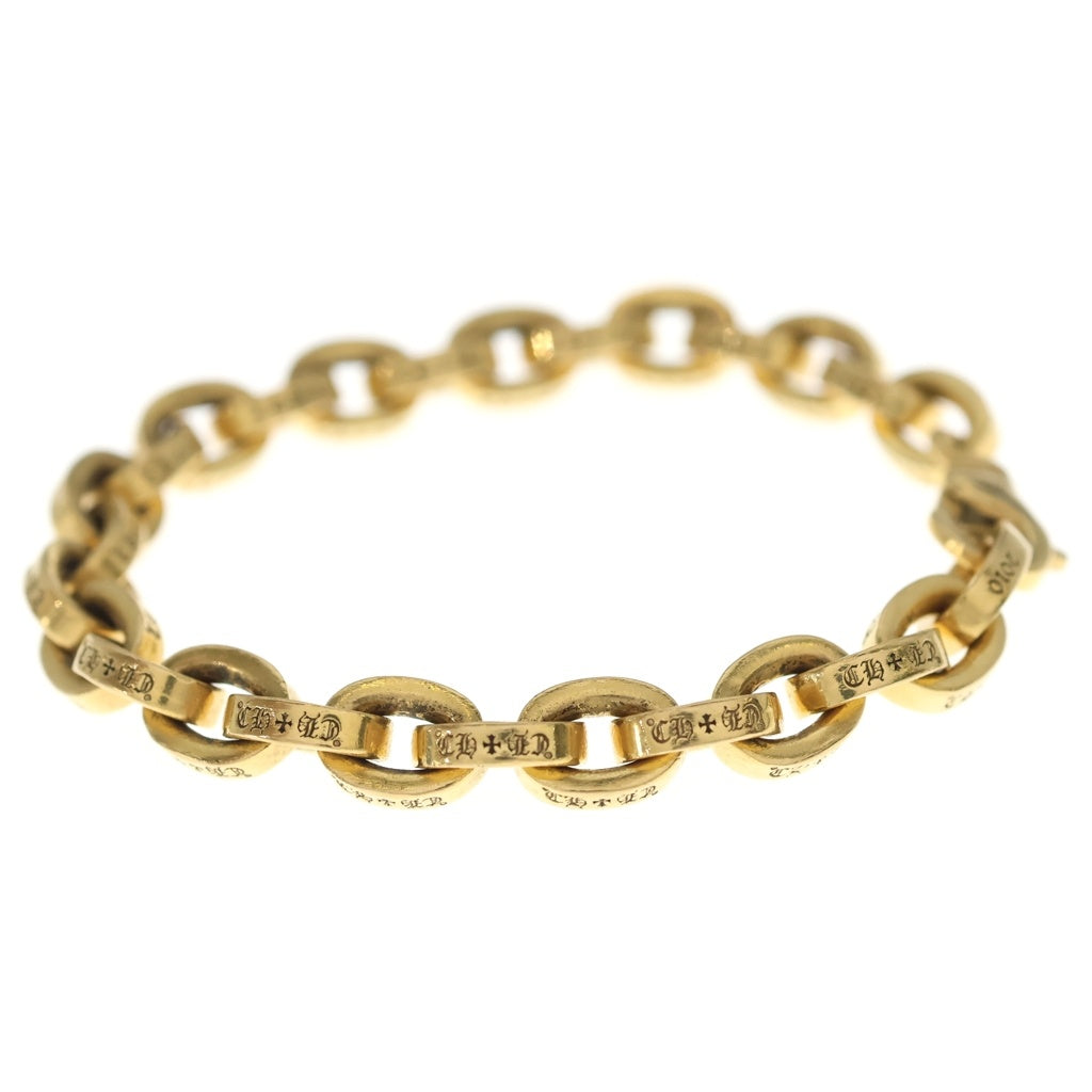 CHROME HEARTS(クロムハーツ) 22K LARGE PAPER CHN ラージペーパーチェーン ゴールドブレスレット ゴールド 7inch
