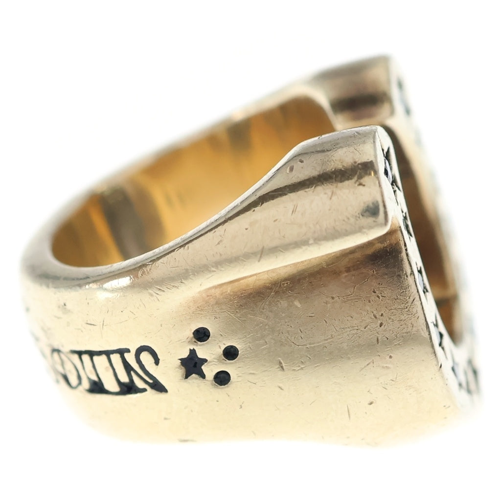 TENDERLOIN(テンダーロイン) T-H.SRING GOLD/STONE 8K ダイヤ ホースシューリング 指輪 ゴールド