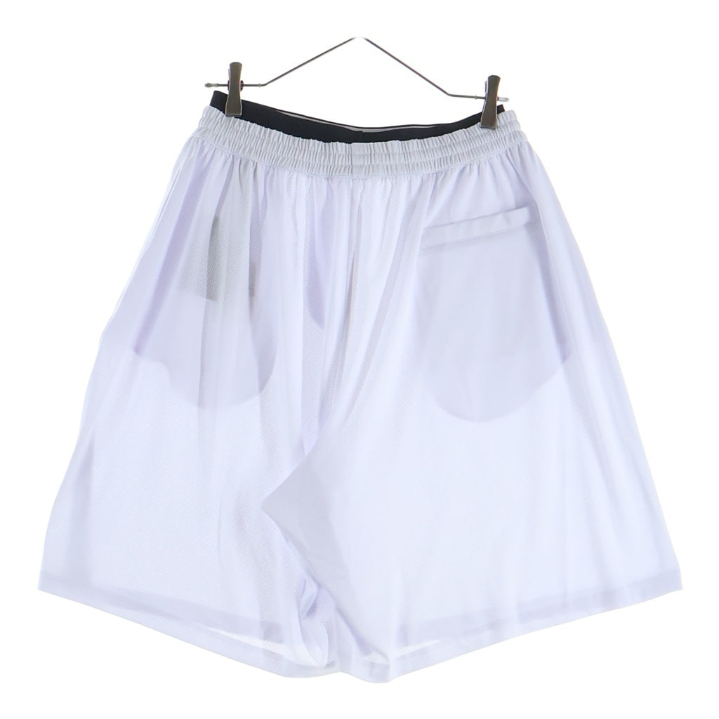 BALENCIAGA(バレンシアガ) 22SS Mesh Shorts ロゴメッシュハーフパンツ ショーツ 698317 4C0B4 ホワイト