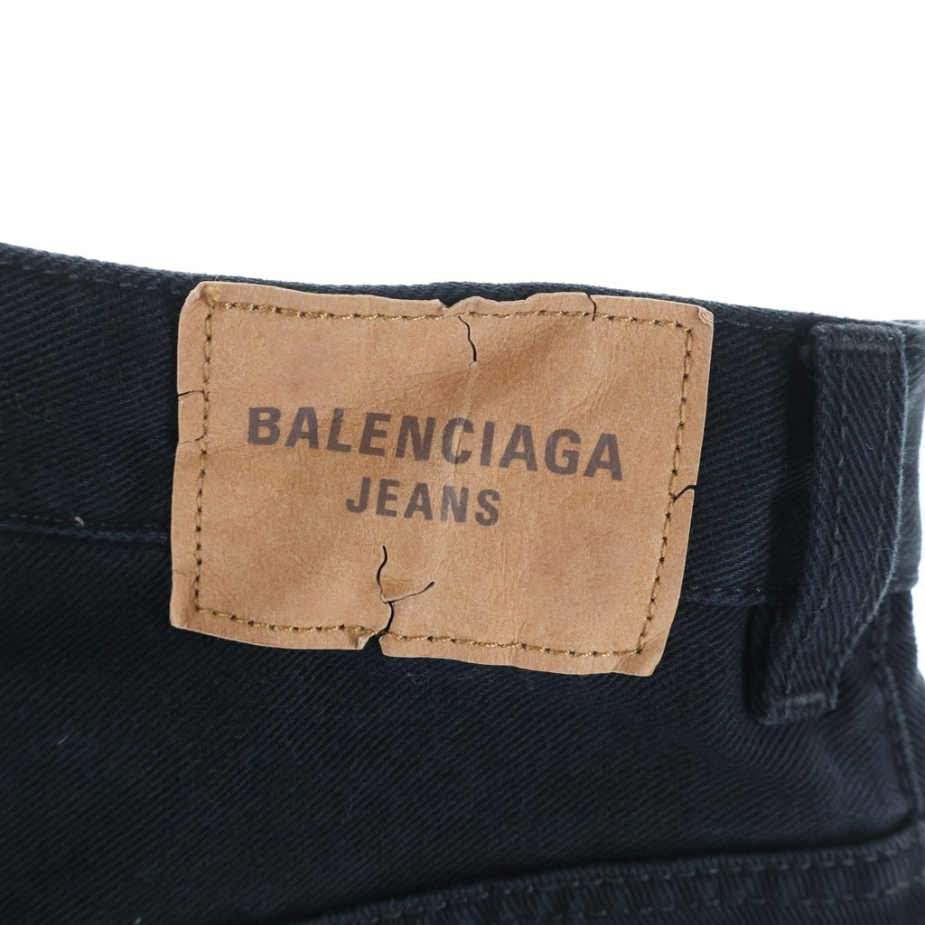 BALENCIAGA(バレンシアガ) 24AW BAGGY DENIM PANTS バギーワイドデニムパンツ 745213 TQW83 ブラック