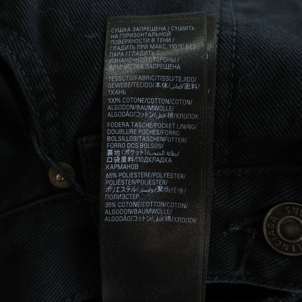 BALENCIAGA(バレンシアガ) 24AW BAGGY DENIM PANTS バギーワイドデニムパンツ 745213 TQW83 ブラック