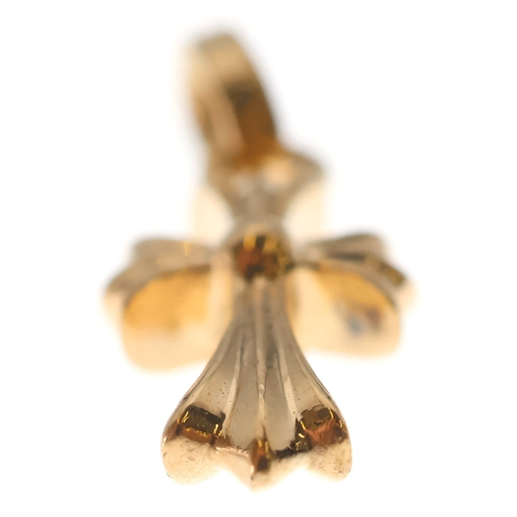 CHROME HEARTS(クロムハーツ) 22K CRS BBYFAT A P/DIA ベイビーファットクロス アフターPAVEダイヤ ペンダントトップ ゴールド