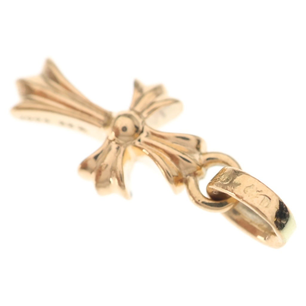 CHROME HEARTS(クロムハーツ) 22K CRS BBYFAT A P/DIA ベイビーファットクロス アフターPAVEダイヤ ペンダントトップ ゴールド