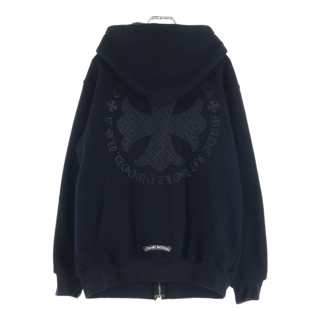 CHROME HEARTS(クロムハーツ) SWTSHRT PLVR バックCHプラスプリント 裏地サーマル ジップアップパーカー
