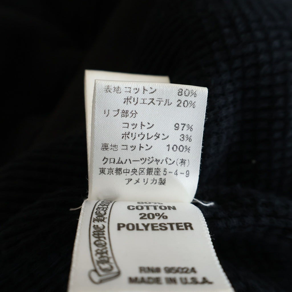 CHROME HEARTS(クロムハーツ) SWTSHRT PLVR バックCHプラスプリント 裏地サーマル ジップアップパーカー