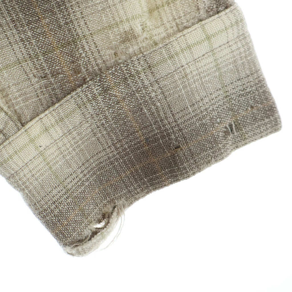 PENDLETON(ペンドルトン) 50S VINTAGE ヴィンテージ USA製 チェック ウールフランネル 長袖シャツ ブラウン/ベージュ