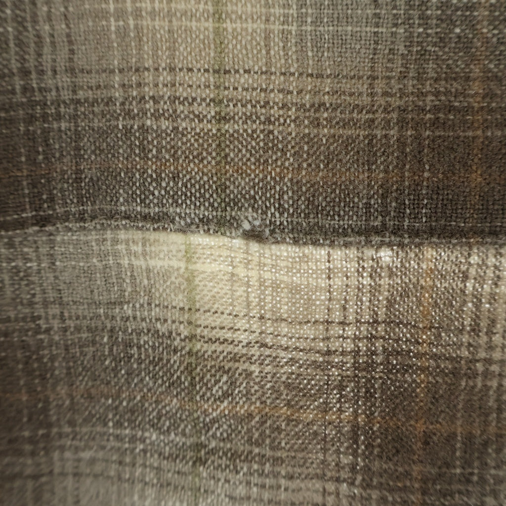 PENDLETON(ペンドルトン) 50S VINTAGE ヴィンテージ USA製 チェック ウールフランネル 長袖シャツ ブラウン/ベージュ