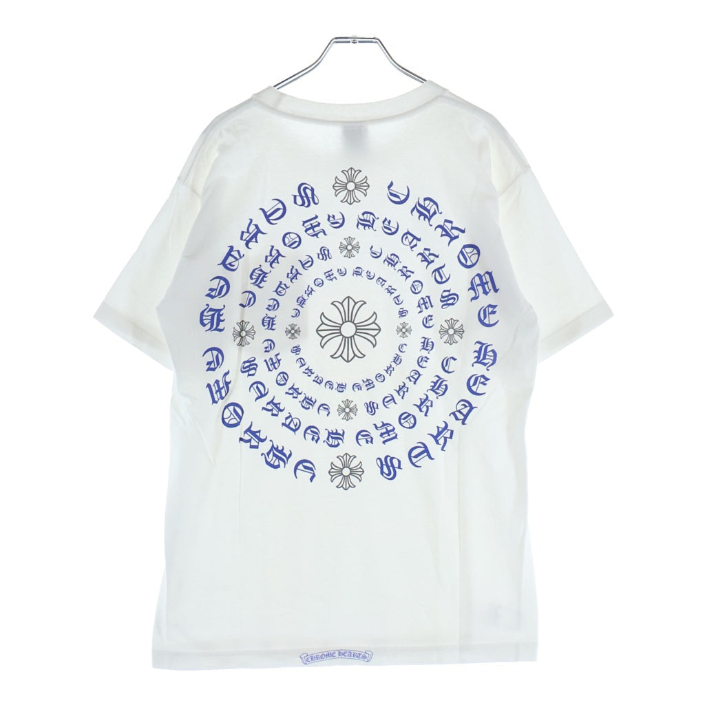 CHROME HEARTS(クロムハーツ) OLD CH PLS T-SHIRT バックCHプラスプリント クルーネック半袖カットソーTシャツ ホワイト