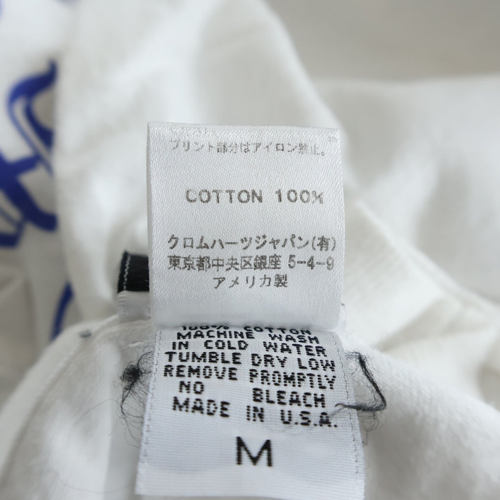 CHROME HEARTS(クロムハーツ) OLD CH PLS T-SHIRT バックCHプラスプリント クルーネック半袖カットソーTシャツ ホワイト