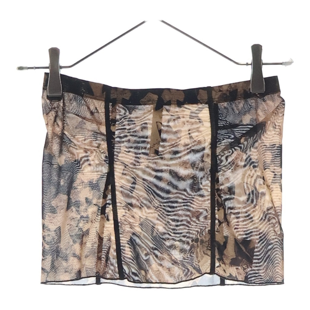 CHROME HEARTS(クロムハーツ) SHEER MESH TUBE TOP クロス総柄シアーメッシュチューブトップ レディース ブラウン
