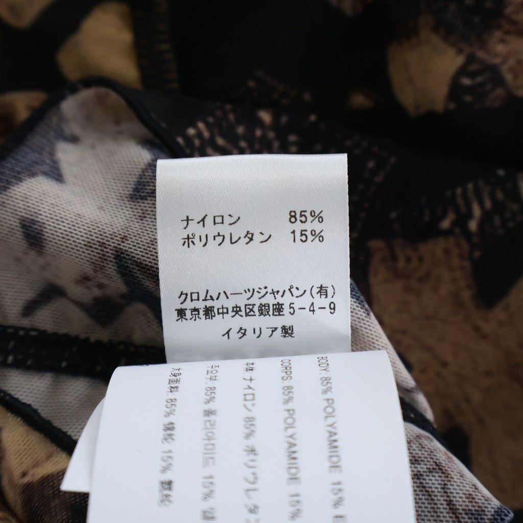 CHROME HEARTS(クロムハーツ) SHEER MESH TUBE TOP クロス総柄シアーメッシュチューブトップ レディース ブラウン