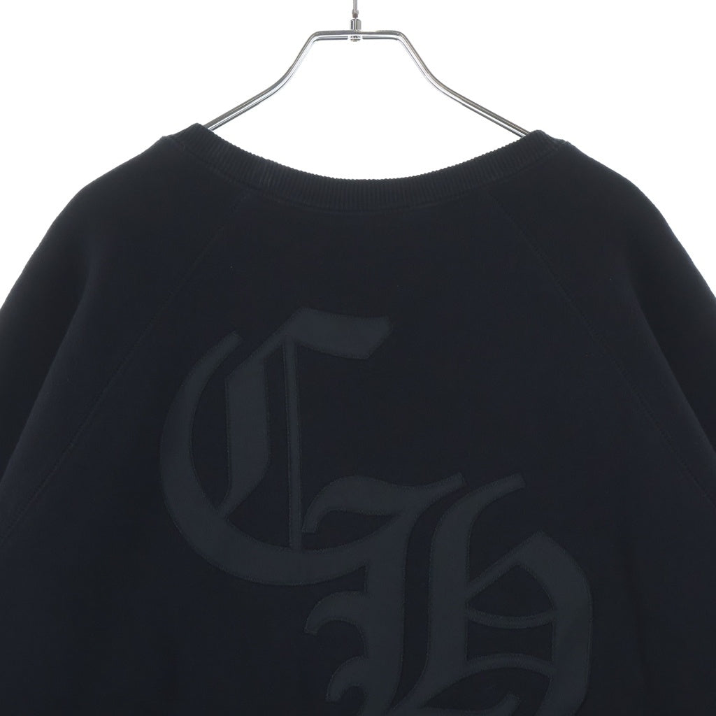 CHROME HEARTS(クロムハーツ) 7-11 CREW セメタリークロス バックCHロゴ刺繍スウェットトレーナー ブラック