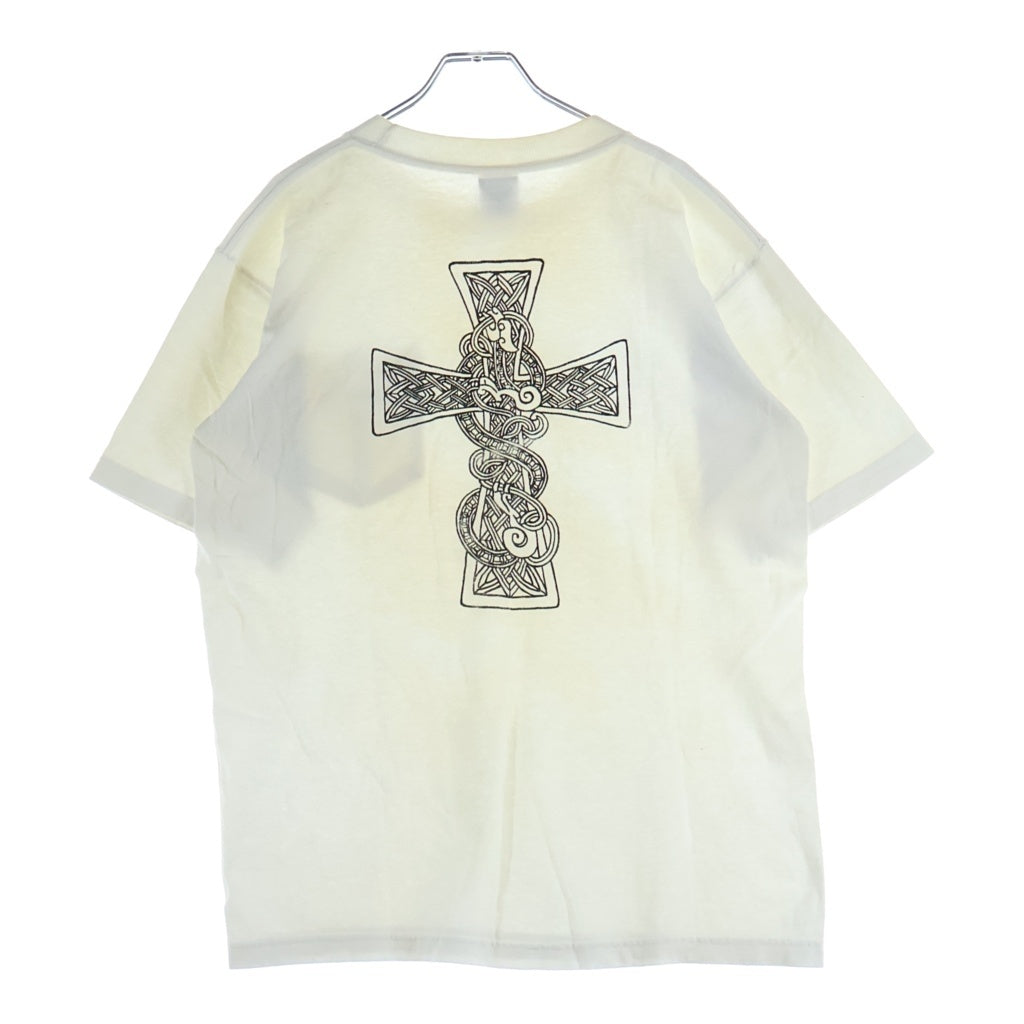 CHROME HEARTS(クロムハーツ) OLD オールド ケルティッククロス バックプリント 胸ポケット 半袖 Tシャツ ホワイト
