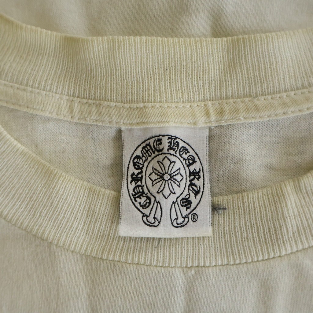 CHROME HEARTS(クロムハーツ) OLD オールド ケルティッククロス バックプリント 胸ポケット 半袖 Tシャツ ホワイト