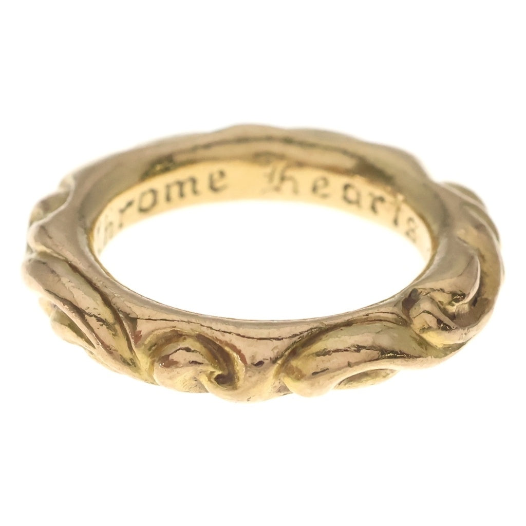CHROME HEARTS(クロムハーツ) 22K SCRL BAND スクロールバンド リング ゴールド BCA416