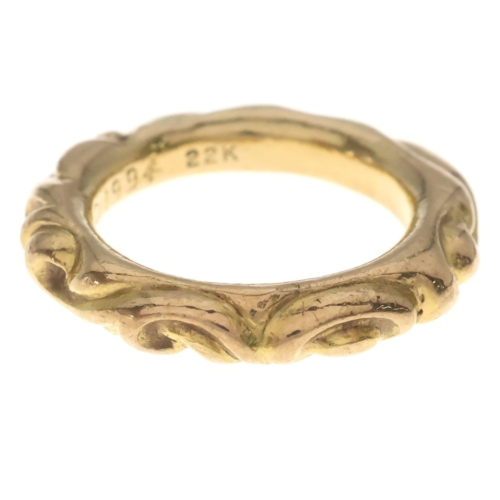 CHROME HEARTS(クロムハーツ) 22K SCRL BAND スクロールバンド リング ゴールド BCA416