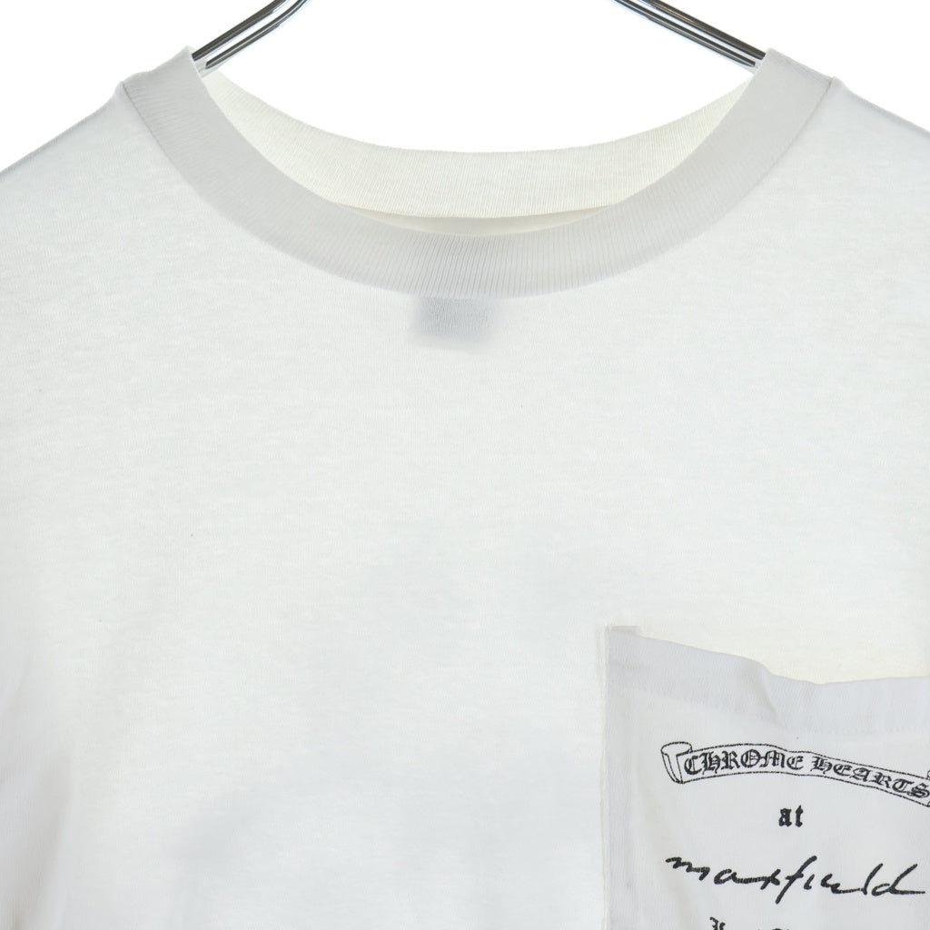 CHROME HEARTS(クロムハーツ) OLD MAXFIELD LOS Dagger L/S TEE オールド マックスフィールド ダガー 袖ロゴ ロングスリーブ 長袖Tシャツ カットソー ホワイト