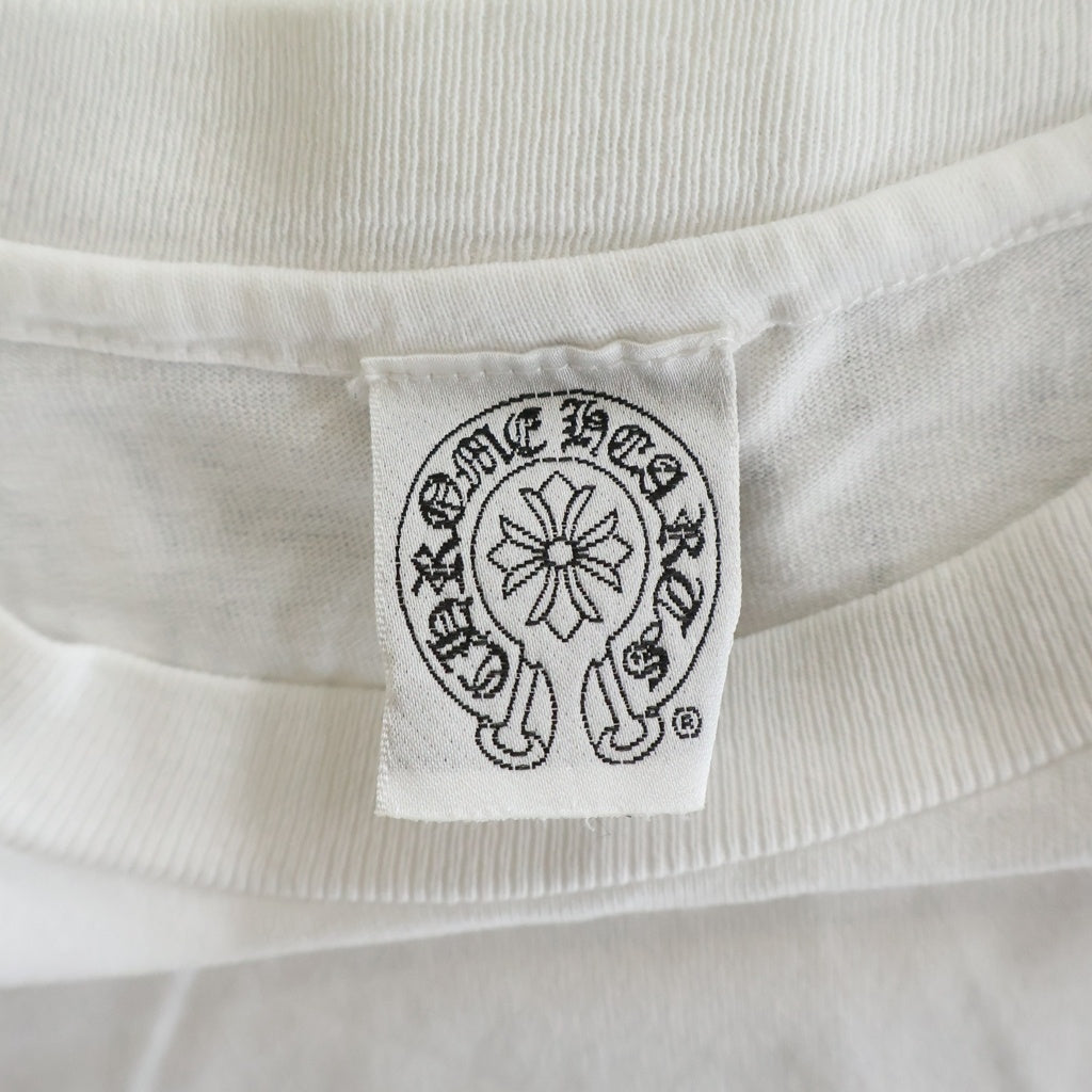CHROME HEARTS(クロムハーツ) OLD MAXFIELD LOS Dagger L/S TEE オールド マックスフィールド ダガー 袖ロゴ ロングスリーブ 長袖Tシャツ カットソー ホワイト