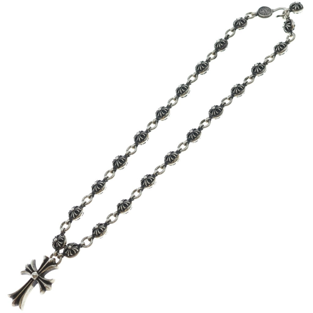 CHROME HEARTS(クロムハーツ) #2 CRSBL CHN SML CH CRS クロスボールチェーン スモールCHクロス ネックレス シルバー