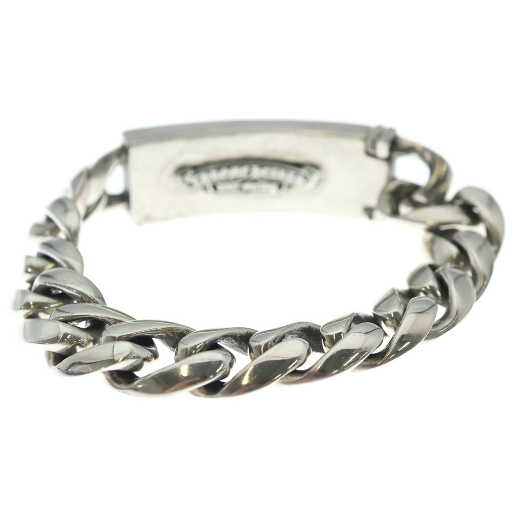 CHROME HEARTS(クロムハーツ) ID FLORAL CRS フローラルクロスIDクラシックリンク ブレスレット 13LINK シルバー BCA164