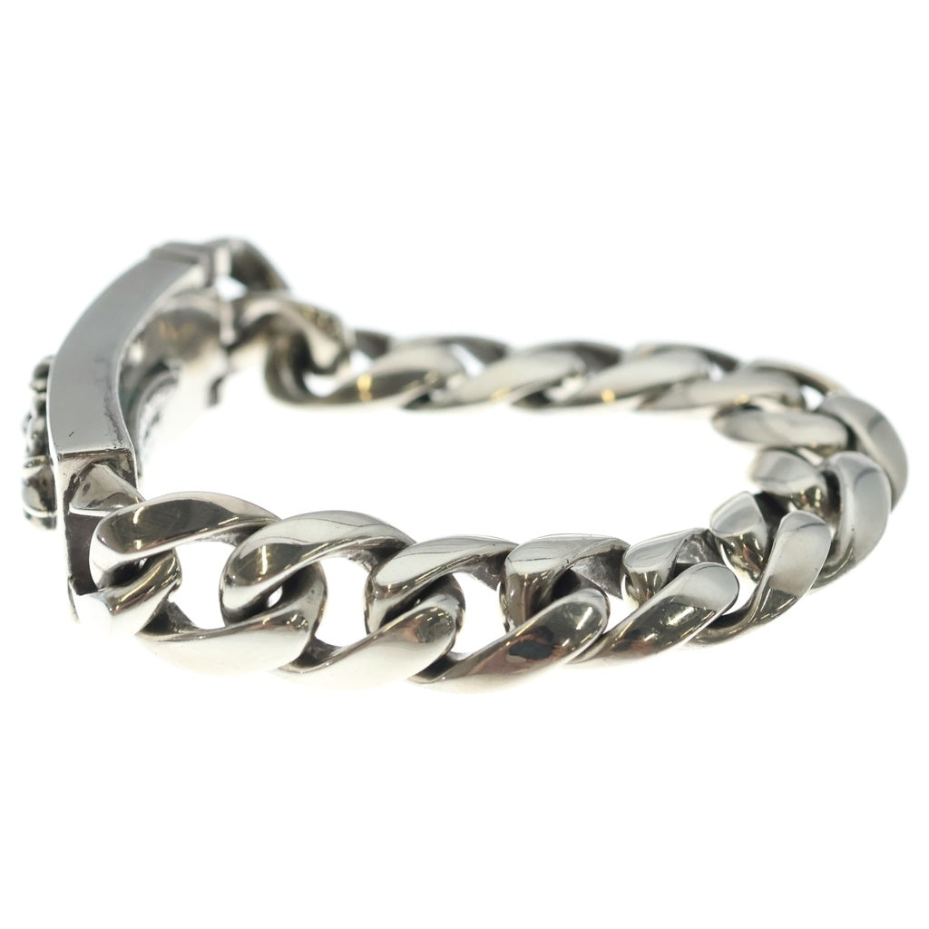 CHROME HEARTS(クロムハーツ) ID FLORAL CRS フローラルクロスIDクラシックリンク ブレスレット 13LINK シルバー BCA164
