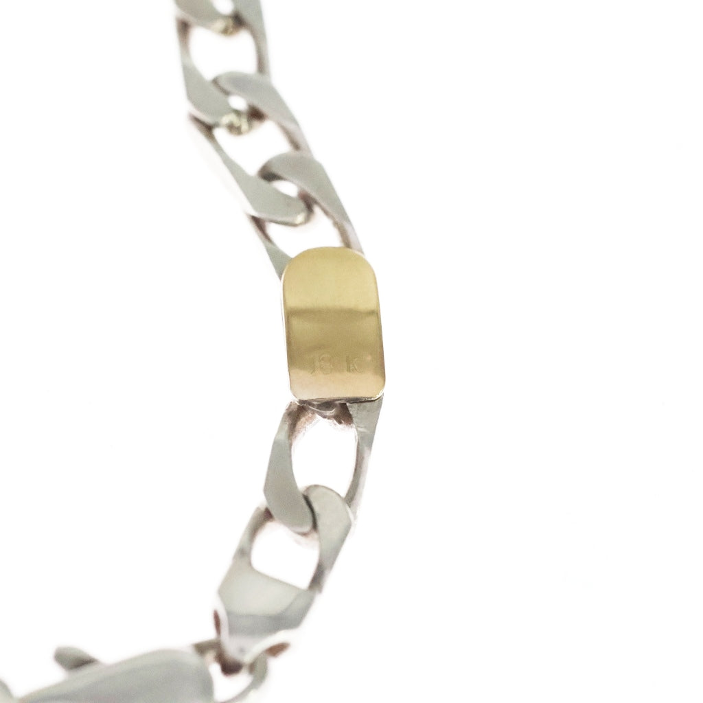 TIFFANY & Co.(ティファニー) VINTAGE フィガロ コンビチェーンブレスレット 18K 925 シルバー/ゴールド