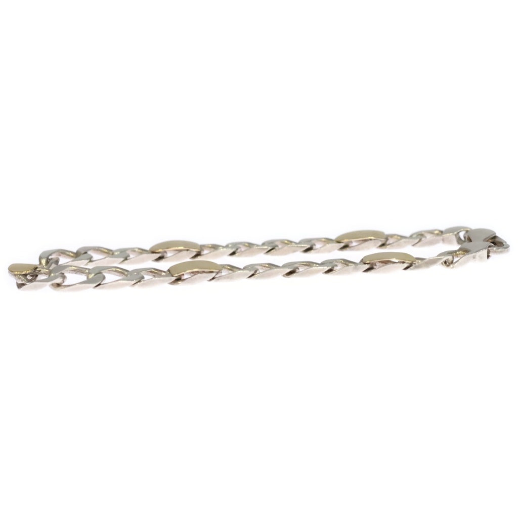 TIFFANY & Co.(ティファニー) VINTAGE フィガロ コンビチェーンブレスレット 18K 925 シルバー/ゴールド
