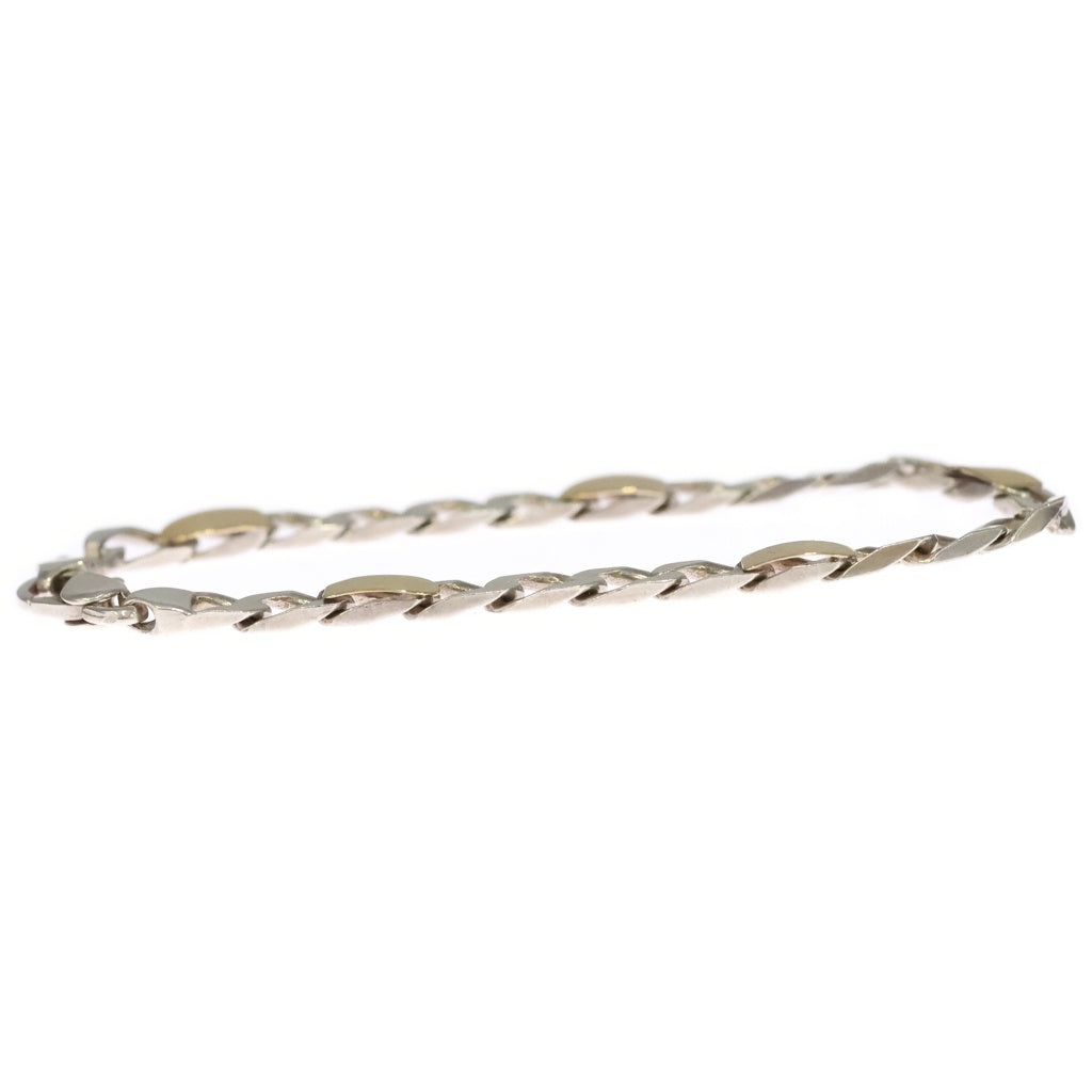 TIFFANY & Co.(ティファニー) VINTAGE フィガロ コンビチェーンブレスレット 18K 925 シルバー/ゴールド