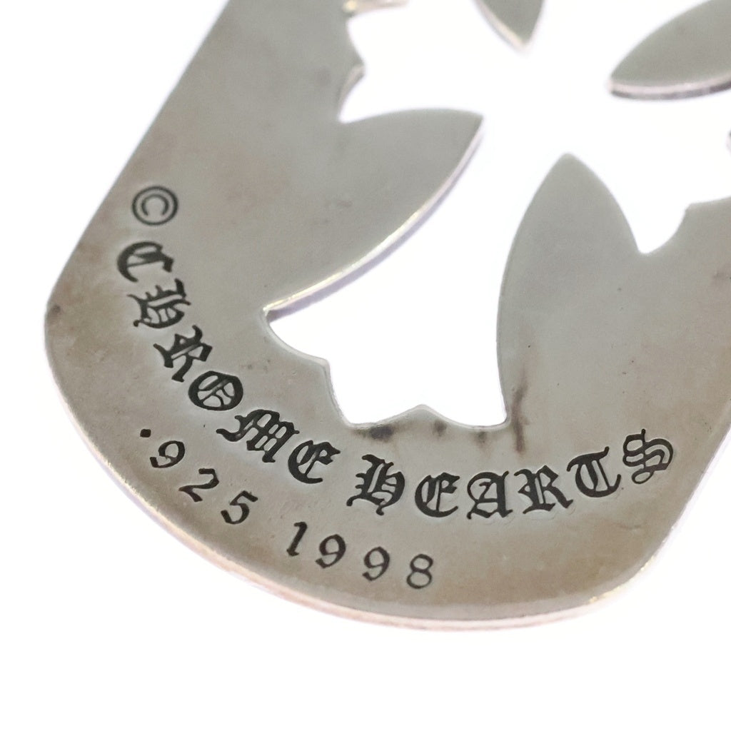 CHROME HEARTS(クロムハーツ) D TAG LRG CO CRS カットアウトクロスドッグタグ ラージ ペンダントトップ シルバー BCA239