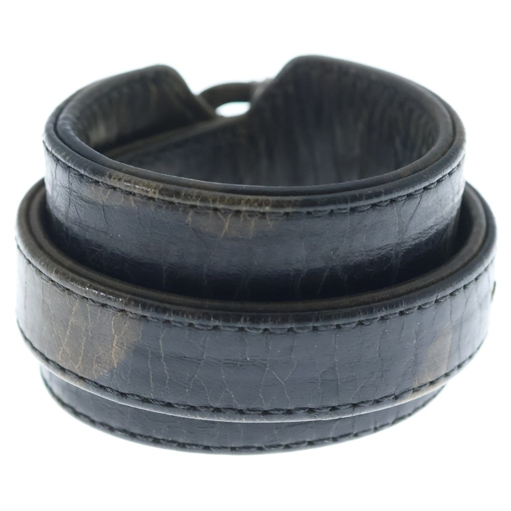 CHROME HEARTS(クロムハーツ) R&R TINY BUCKLE ガンスリンガー タイニーバックル レザーブレスレット カモフラ ブラウン/シルバー