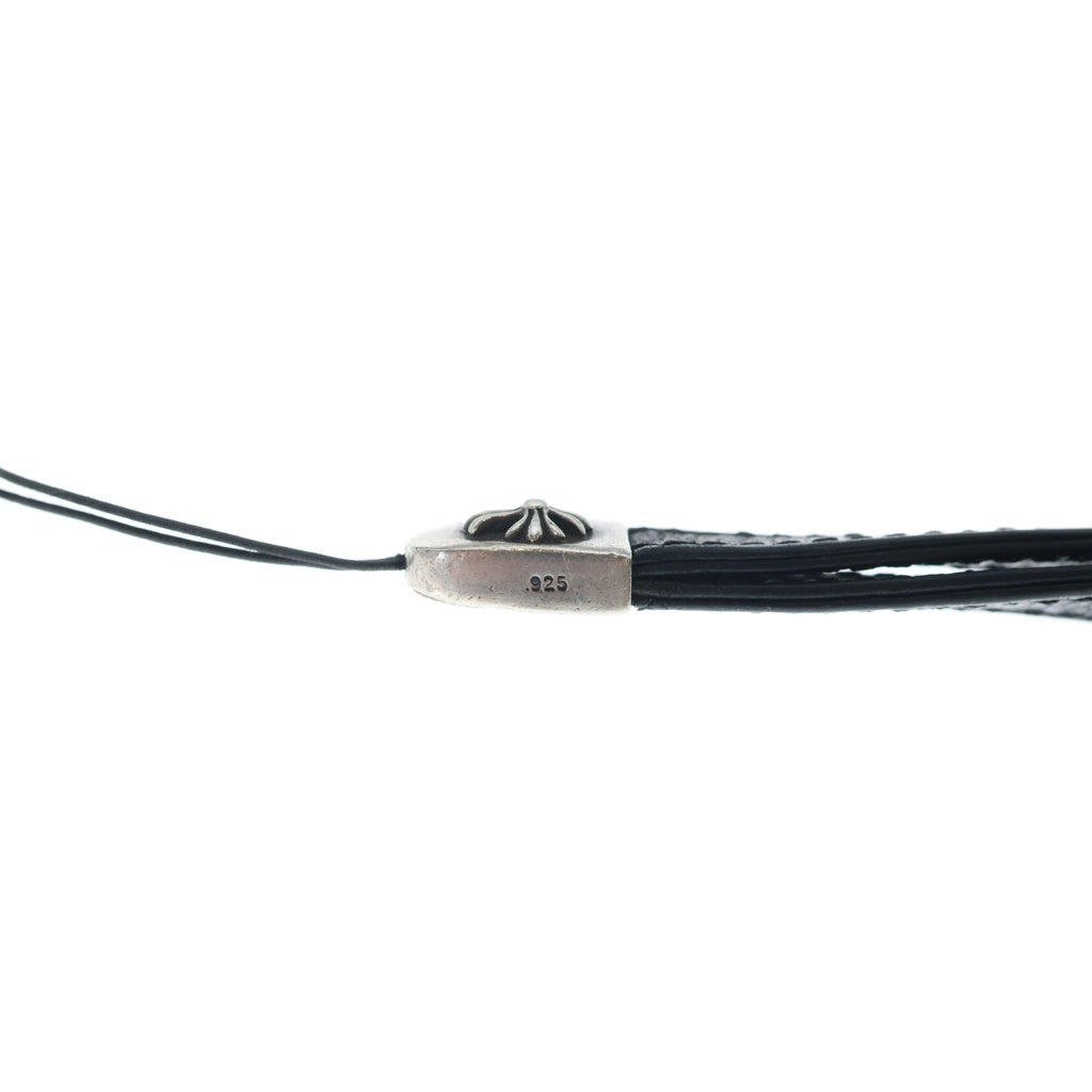 CHROME HEARTS(クロムハーツ) PHONE STRAP CHクロス フォンストラップ 携帯ストラップ ブラック/シルバー