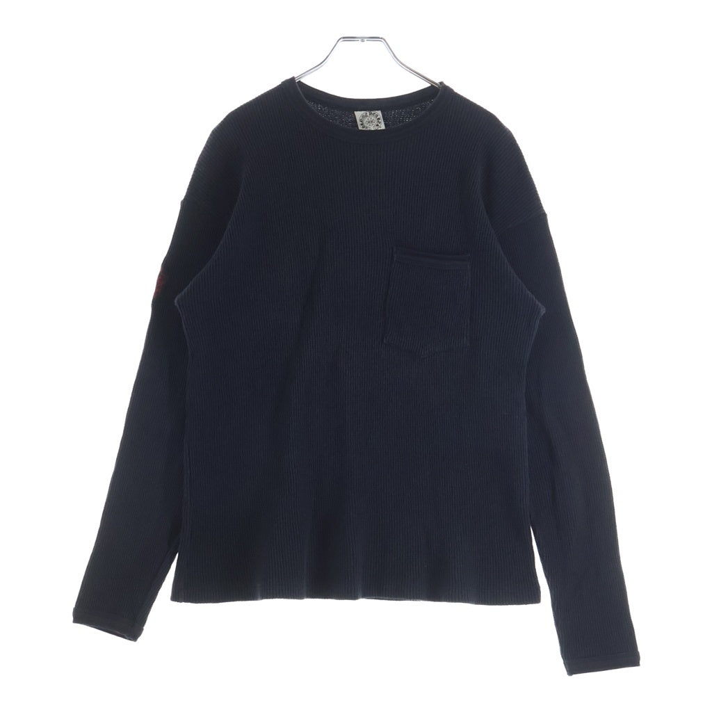 CHROME HEARTS(クロムハーツ) OLD オールド ヴァインダガー刺繍サーマル長袖Tシャツ ブラック