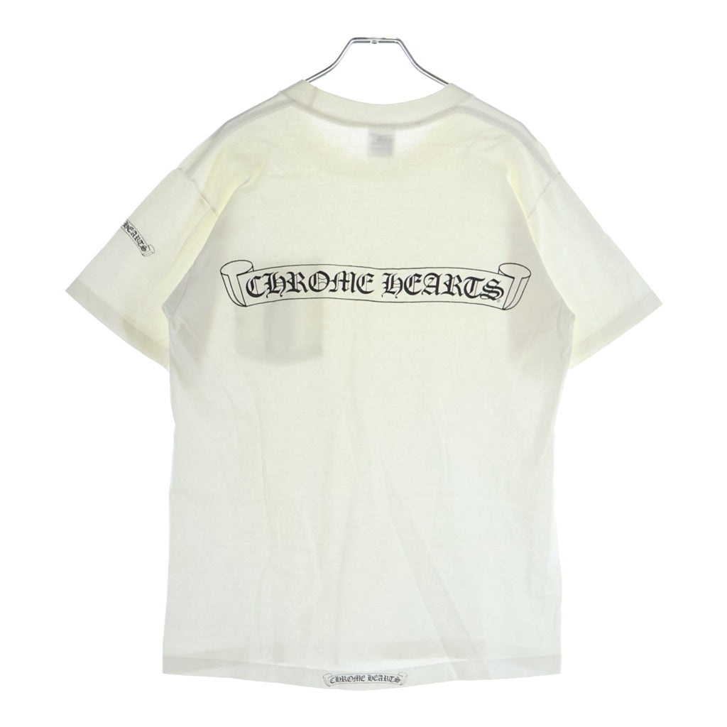 CHROME HEARTS(クロムハーツ) 90s OLD CH T-SHIRT anvilタグ スクロールラベルプリント半袖Tシャツ カットソー ホワイト