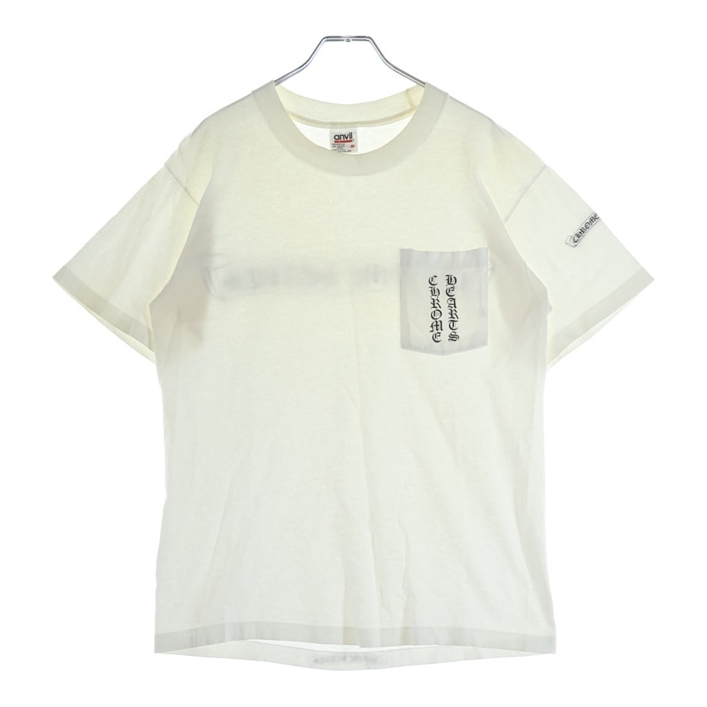 CHROME HEARTS(クロムハーツ) 90s OLD CH T-SHIRT anvilタグ スクロールラベルプリント半袖Tシャツ カットソー ホワイト