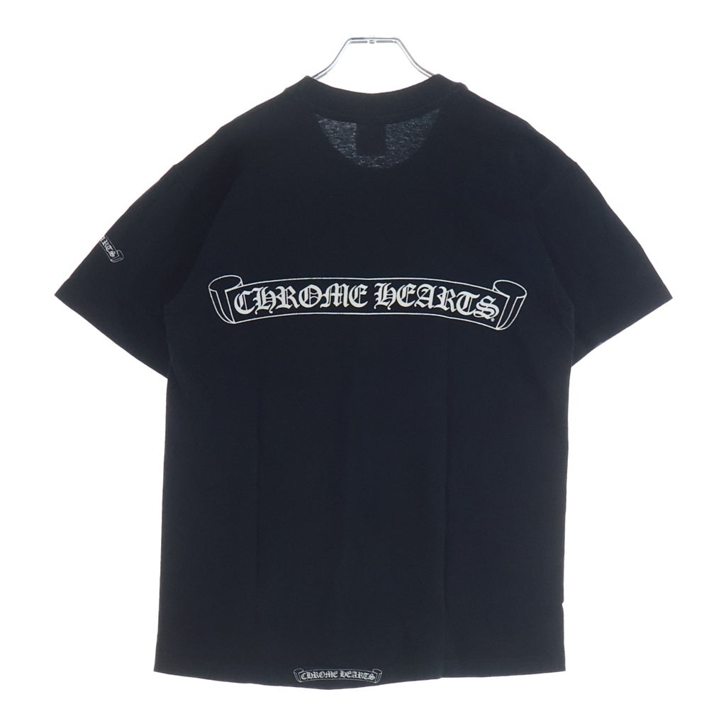 CHROME HEARTS(クロムハーツ) 90s OLD CH T-SHIRT anvilタグ スクロールラベルプリント半袖Tシャツ カットソー ブラック