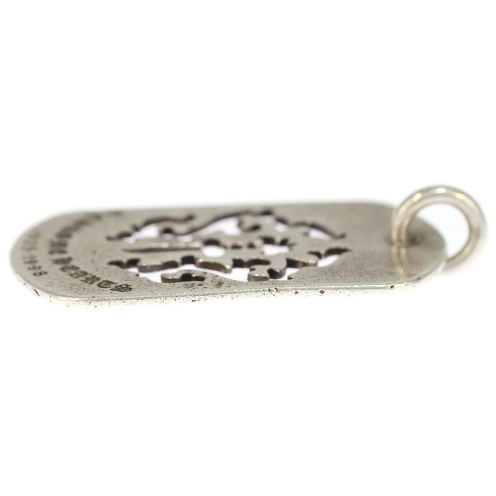 CHROME HEARTS(クロムハーツ) D TAG LRG DAGGER ヴァインダガーカットアウトドッグタグ ラージ ペンダントトップ シルバー BCA240