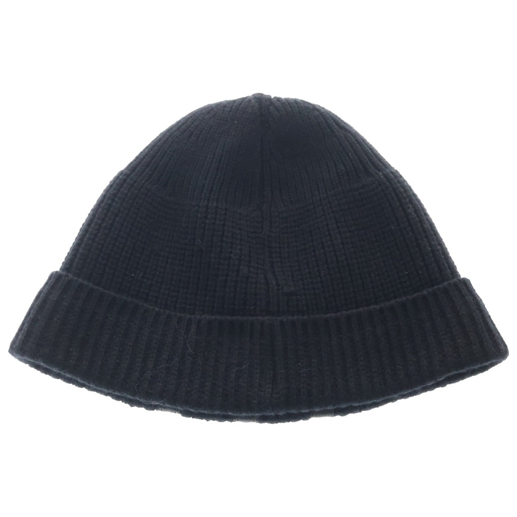 CHROME HEARTS(クロムハーツ) BEANIE BAIT & TACKLE 3セメタリーパッチCHクロス装飾ビーニーニットキャップ 帽子 ブラック/シルバー
