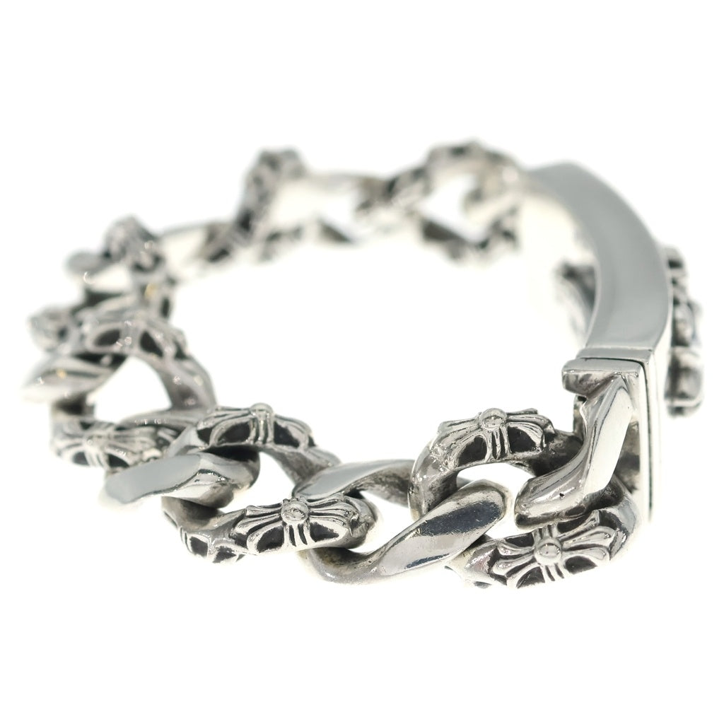 CHROME HEARTS(クロムハーツ) ID FLORAL CRS フローラルクロスIDファンシーリンク ブレスレット 11LINK シルバー -